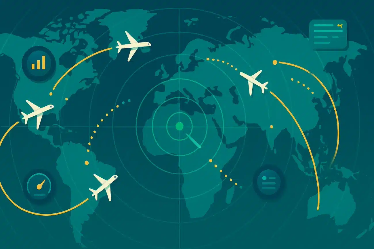 Mapa sledovania lietadiel online cez Flightradar24